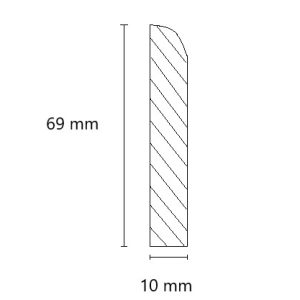 lokāma līste 10*69 mm
