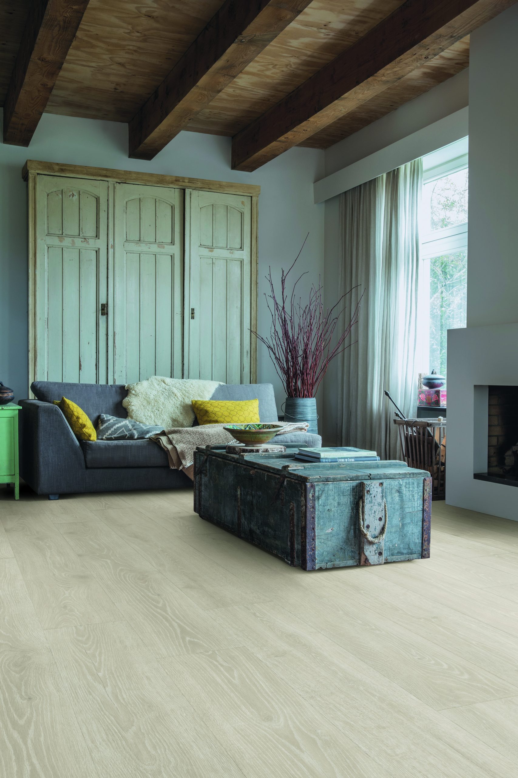 Quick-Step lamināts Majestic Woodland Oak Light Grey MJ3547 32. klase
