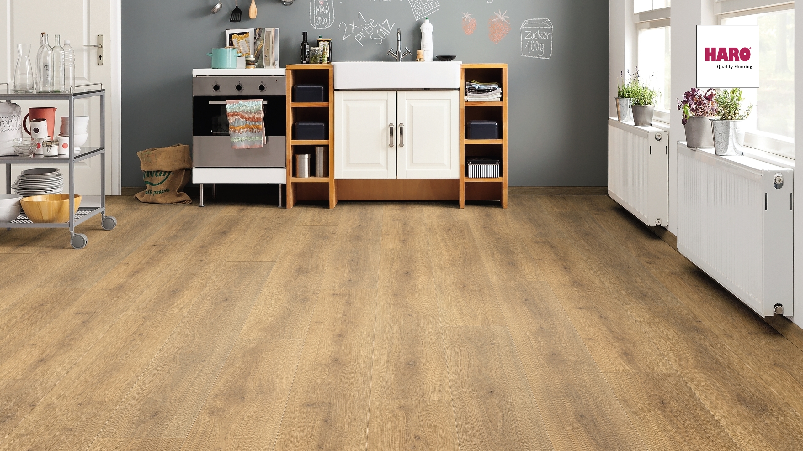 Lamināts HARO Oak Emilia Honey GranVia Aqua 540269