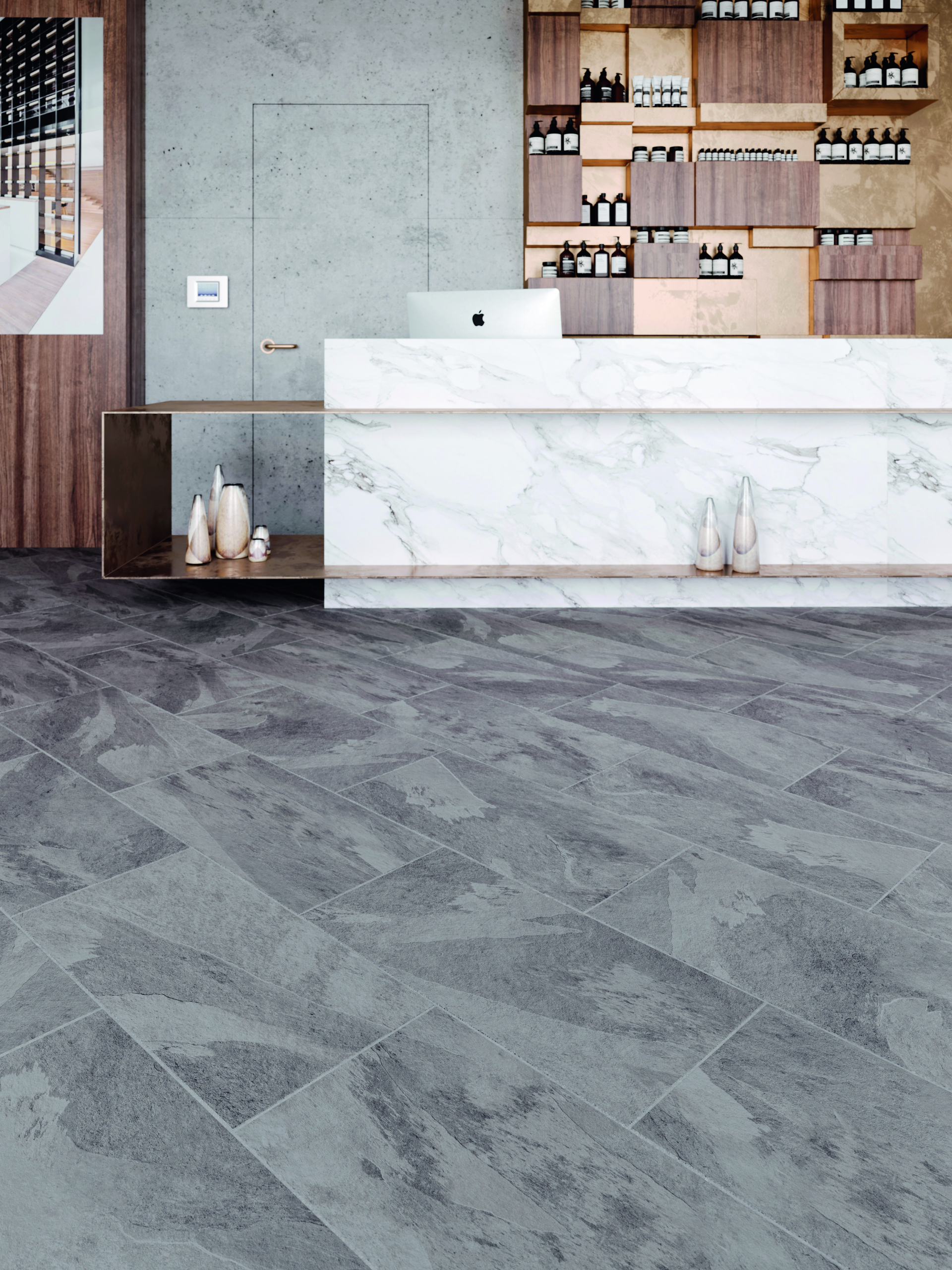 Līmējamā vinila grīda Moduleo Impress Mustang Slate 70928