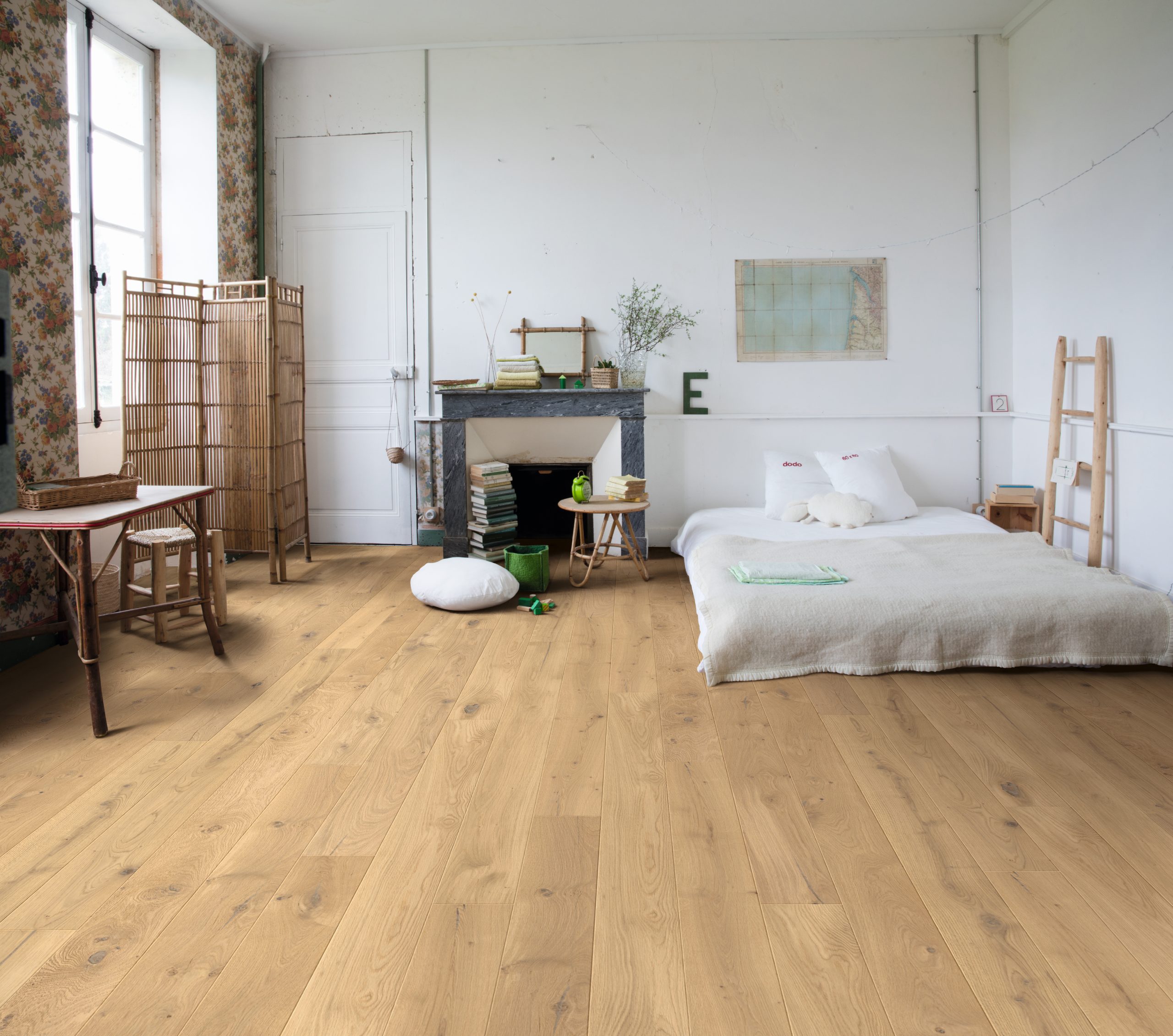 Trīsslāņu parkets Quick-Step Compact Country raw oak extra matt COM3097