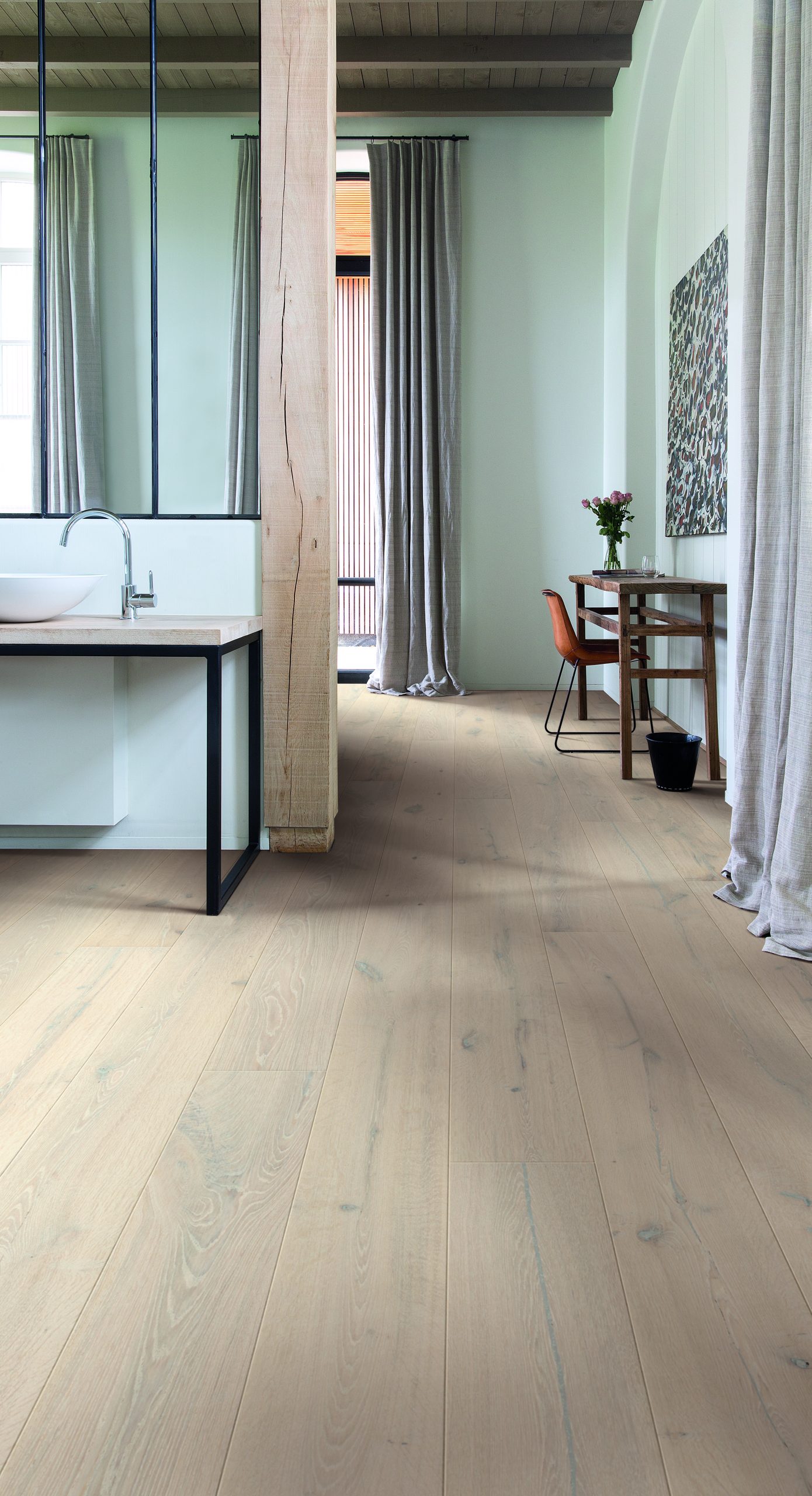 Trīsslāņu parkets Quick-Step Imperio Everest white oak extra matt IMP3793S