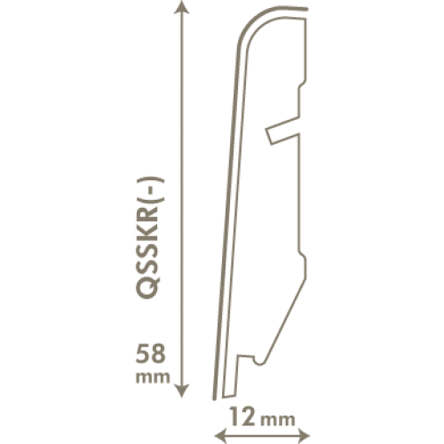 Laminēta grīdlīste Quick-Step 12*58*2400mm - Attēls 4