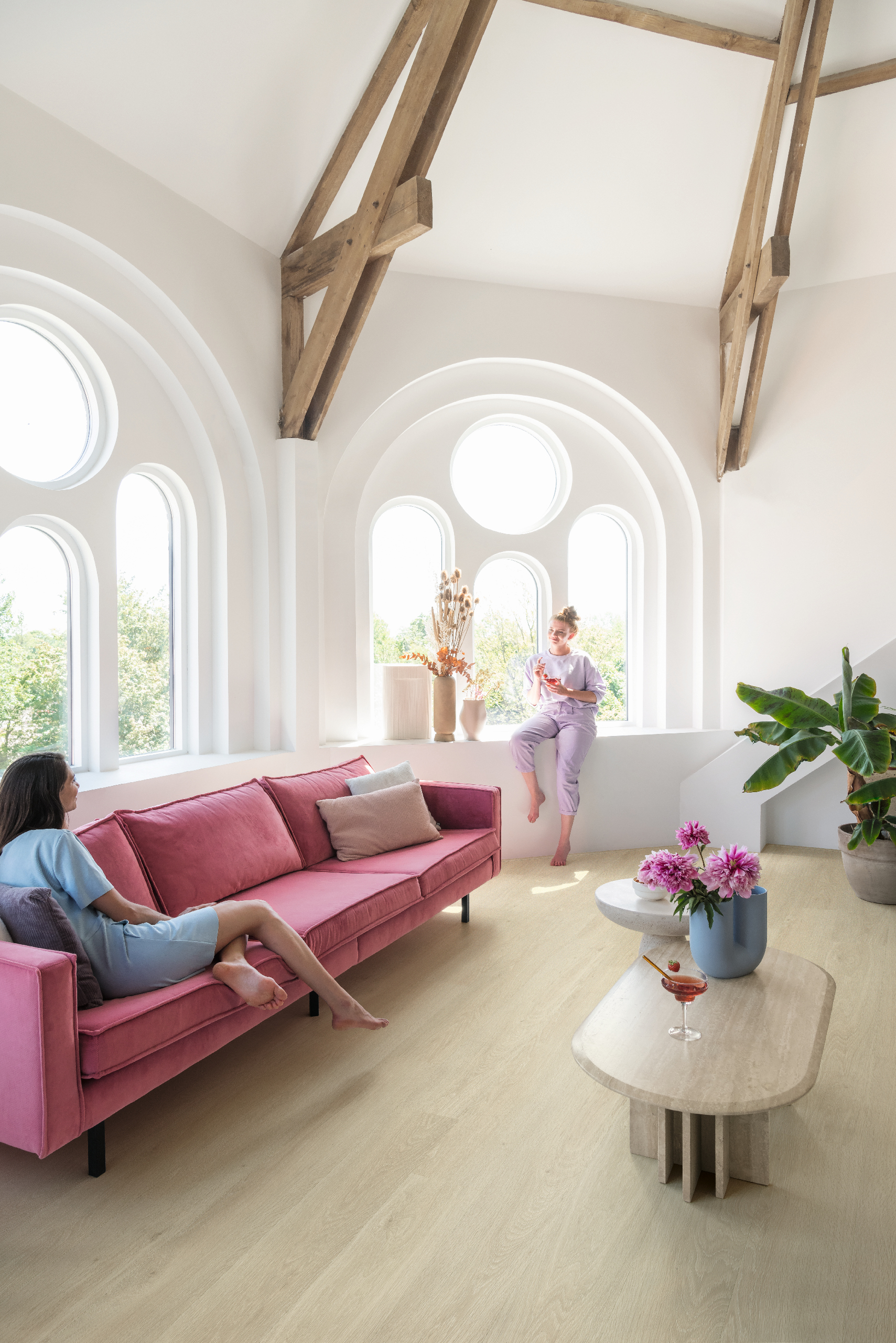 Vinila grīda Quick-Step Bloom Sea breeze oak beige AVMPU40080