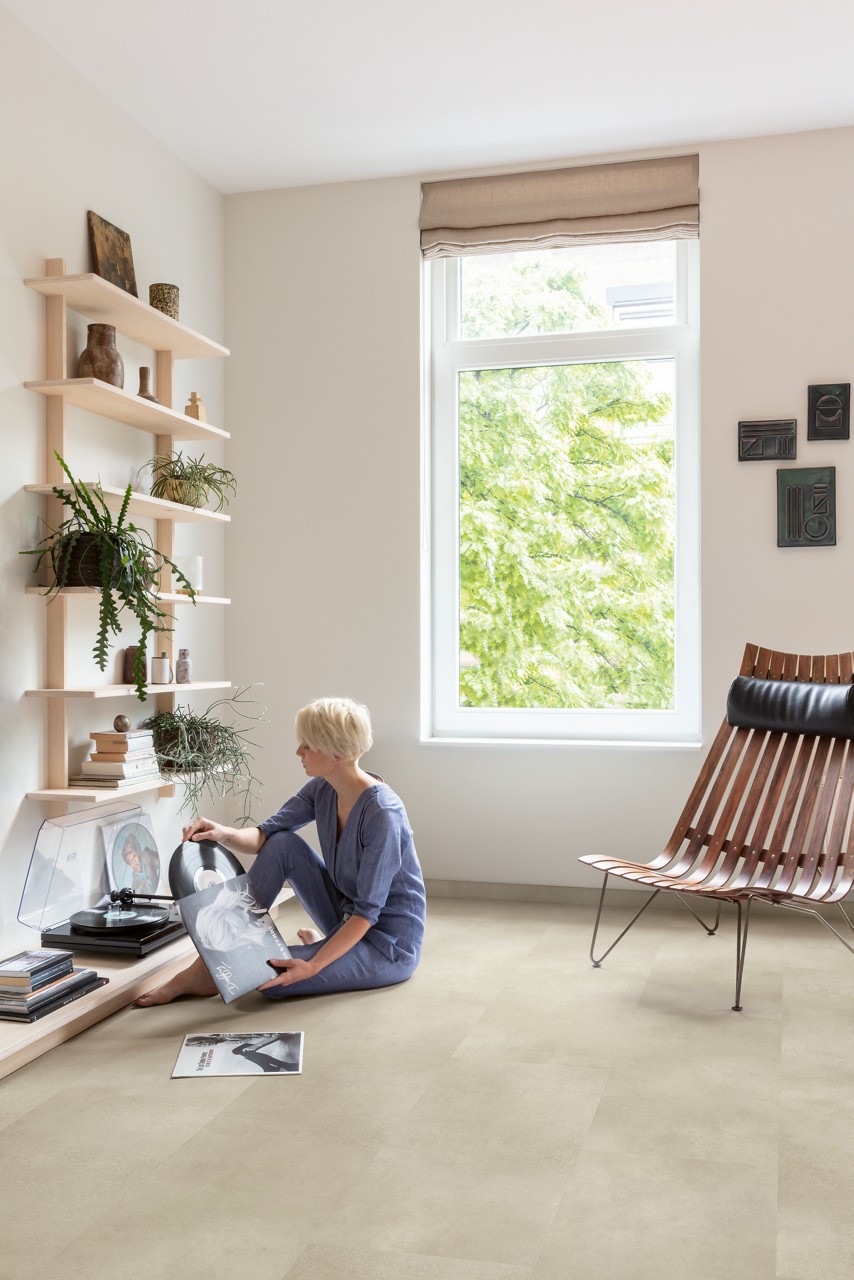 Vinila grīda Quick-Step Illume Sandstone concrete AVMTU40274