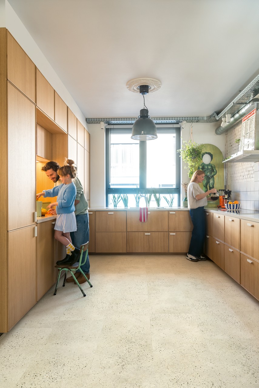 Vinila grīda Quick-Step Illume Pebble concrete AVMTU40276